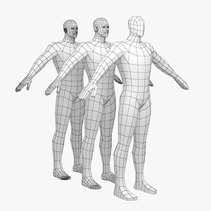 Hero Male in A-Pose Base Mesh 3D model