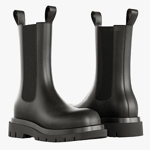 Bottega Veneta Lug Chelsea Boot Low-poly game-ready