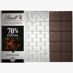 lindt excellence 70 percent 3D model