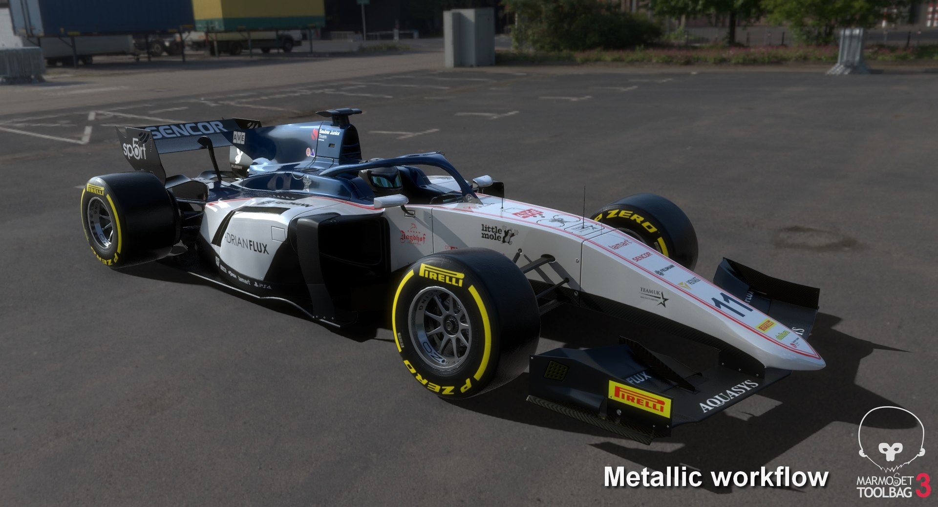 3D sauber 11 f2 race car model - TurboSquid 1418461