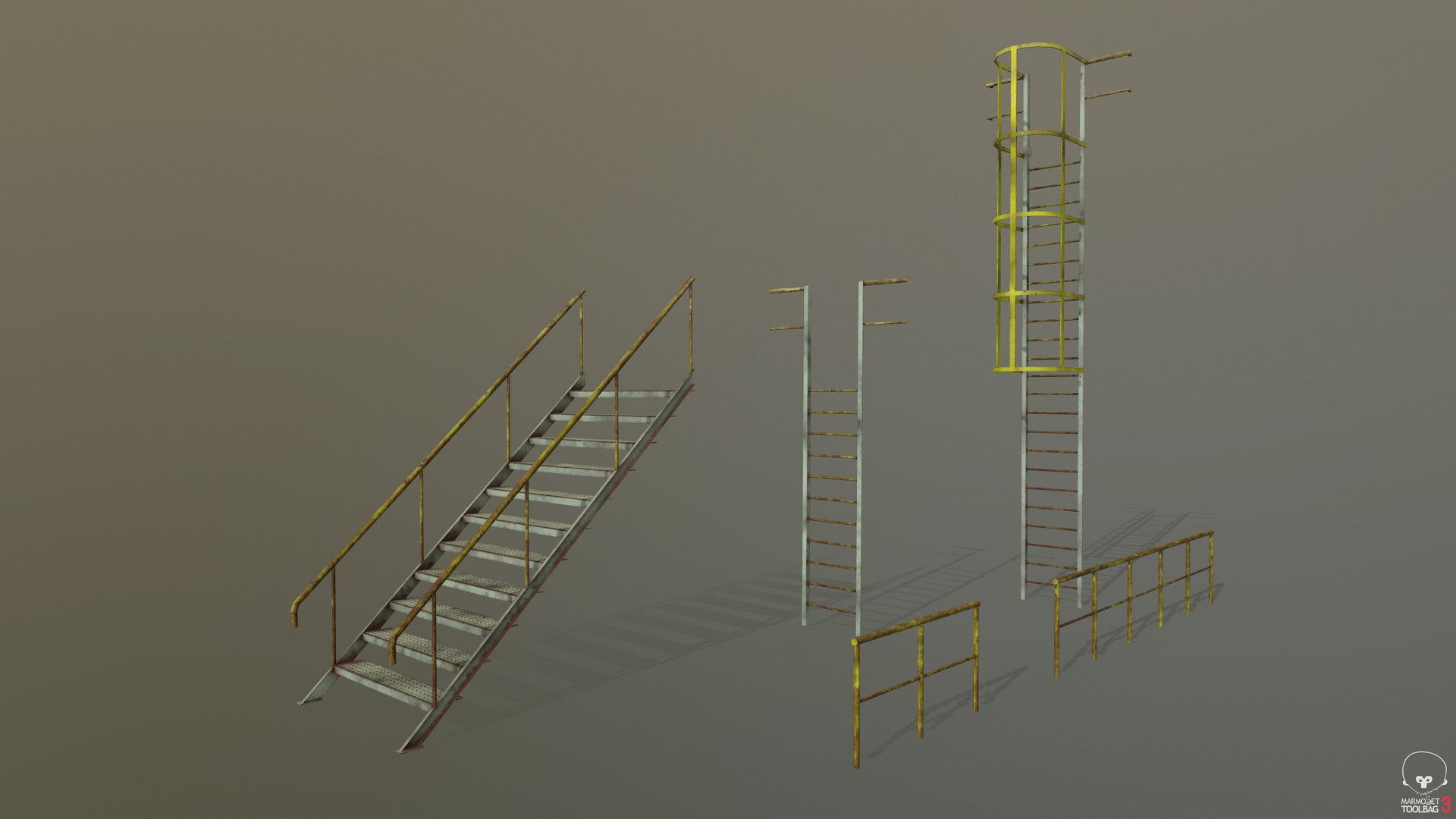 3D pbr modular industrial platform model - TurboSquid 1179191