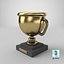 3D Winning Trophy cartoon style