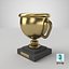 3D Winning Trophy cartoon style