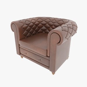 Chesterfield Armchair 3D model