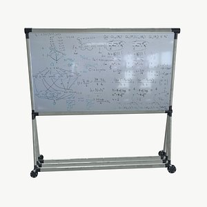 White Stand Board 3D model