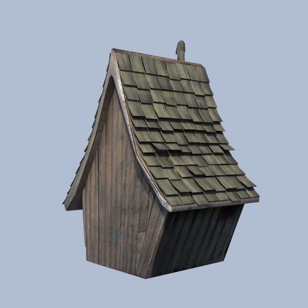 3d Old Worn Shed Model