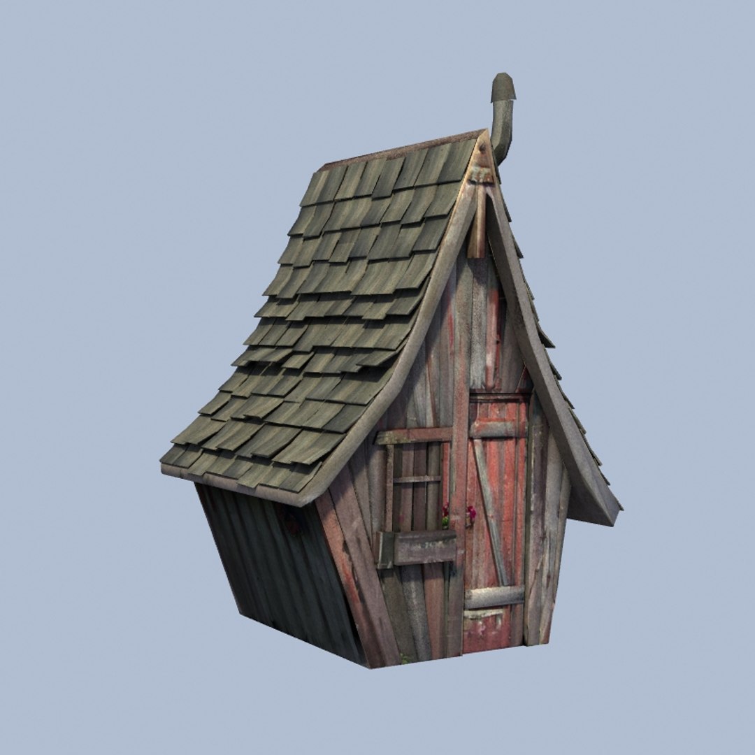 3d Old Worn Shed Model