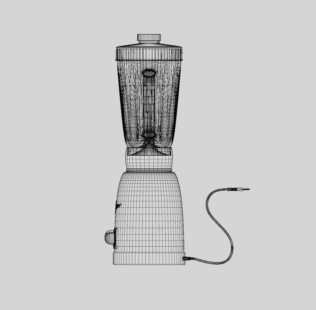 3D 50s Vintage Blender Model TurboSquid 1844518