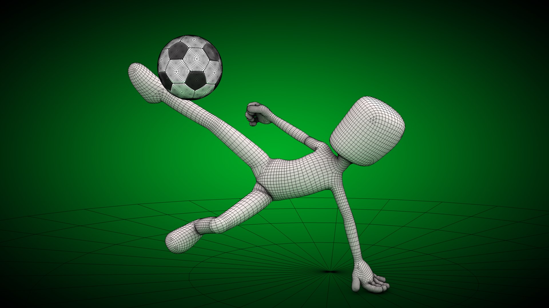 3ds Max Player Kicker Ball