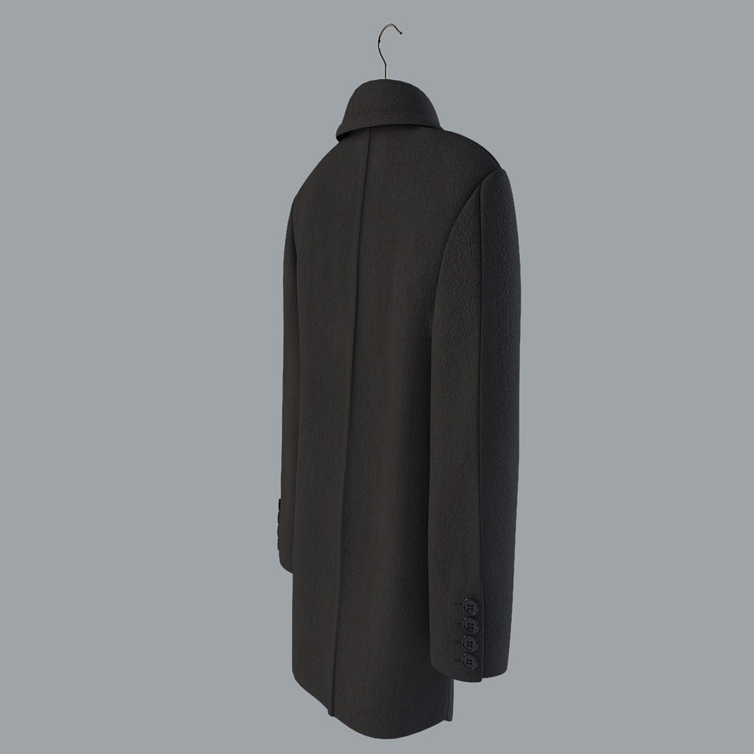 3d model men s coat