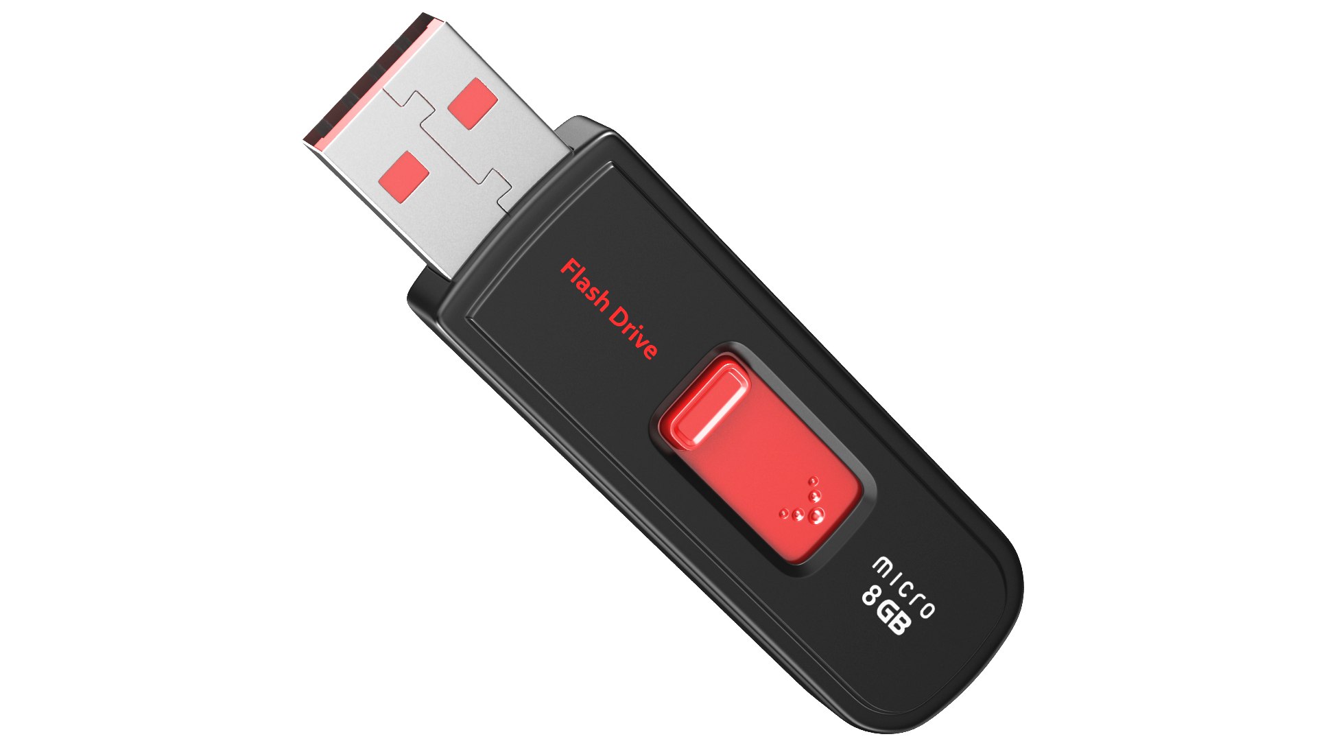 3D Two Detailed USB Flash Drivers Model - TurboSquid 2114347