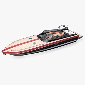 Luxury Boat Low-poly PBR