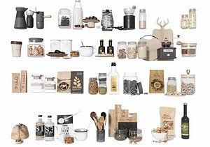 Ultimate Coffee Bakery  Pantry Props Collection model