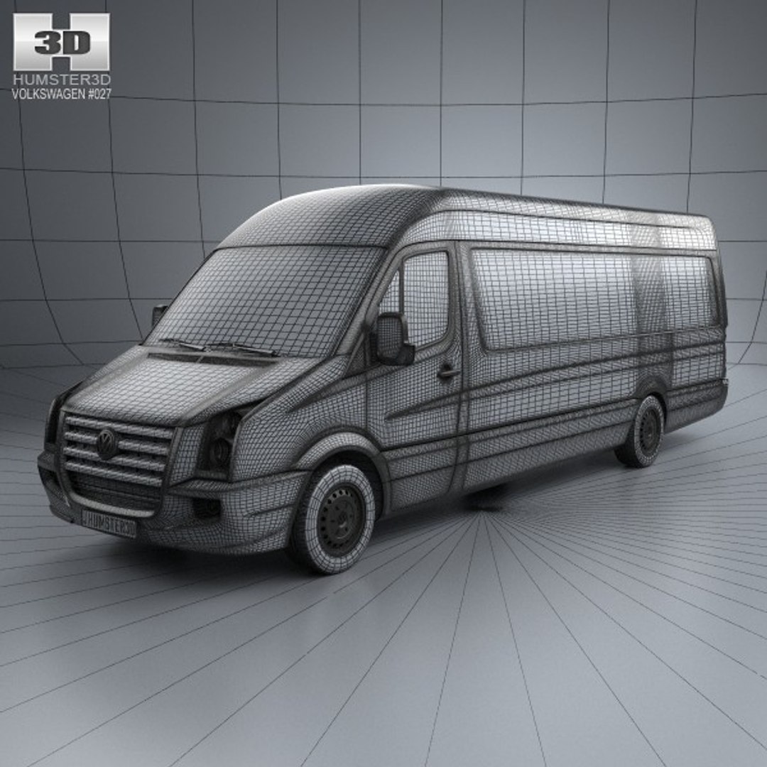3d Model Volkswagen Crafter Extralong