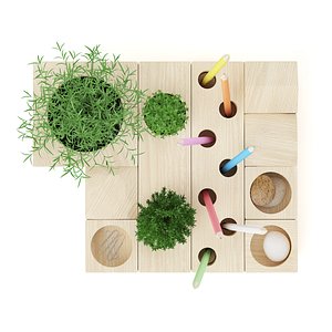 desk utensils 3d model