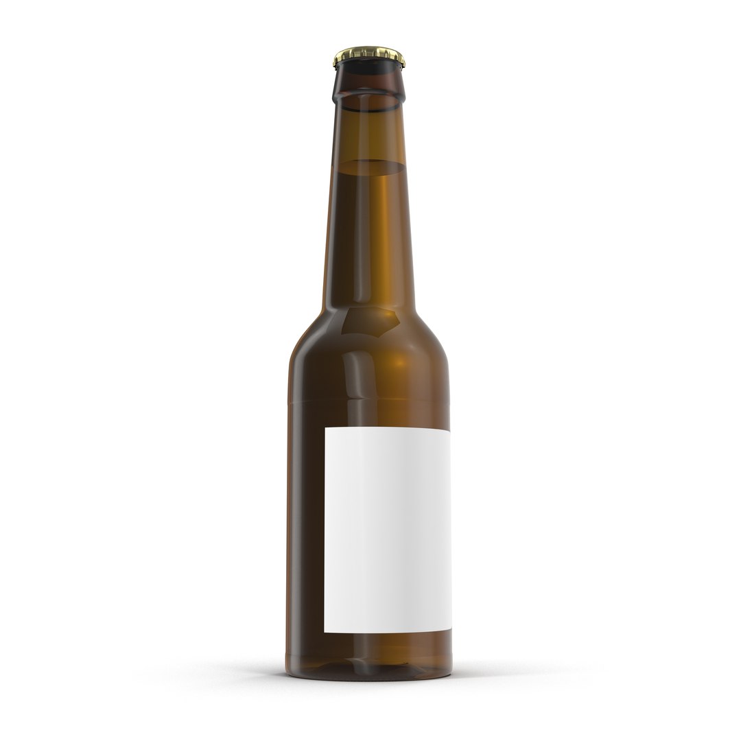 Beer Bottle 3D Model preview