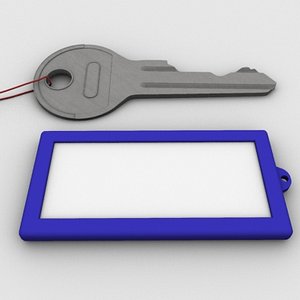 3d model key tag
