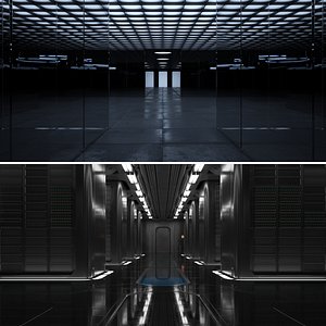 2 Futuristic Interiors Set
