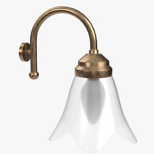 Flower shaped wall lamp model