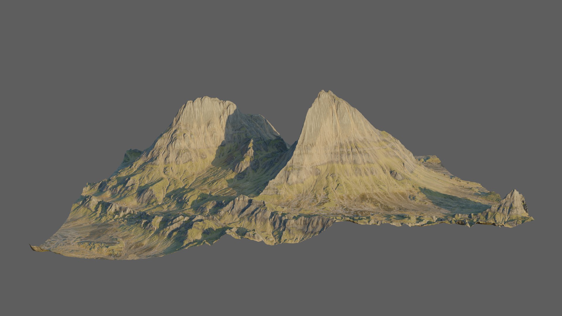 3D 8K Detailed Mountain Landscape 3 Model - TurboSquid 1820568