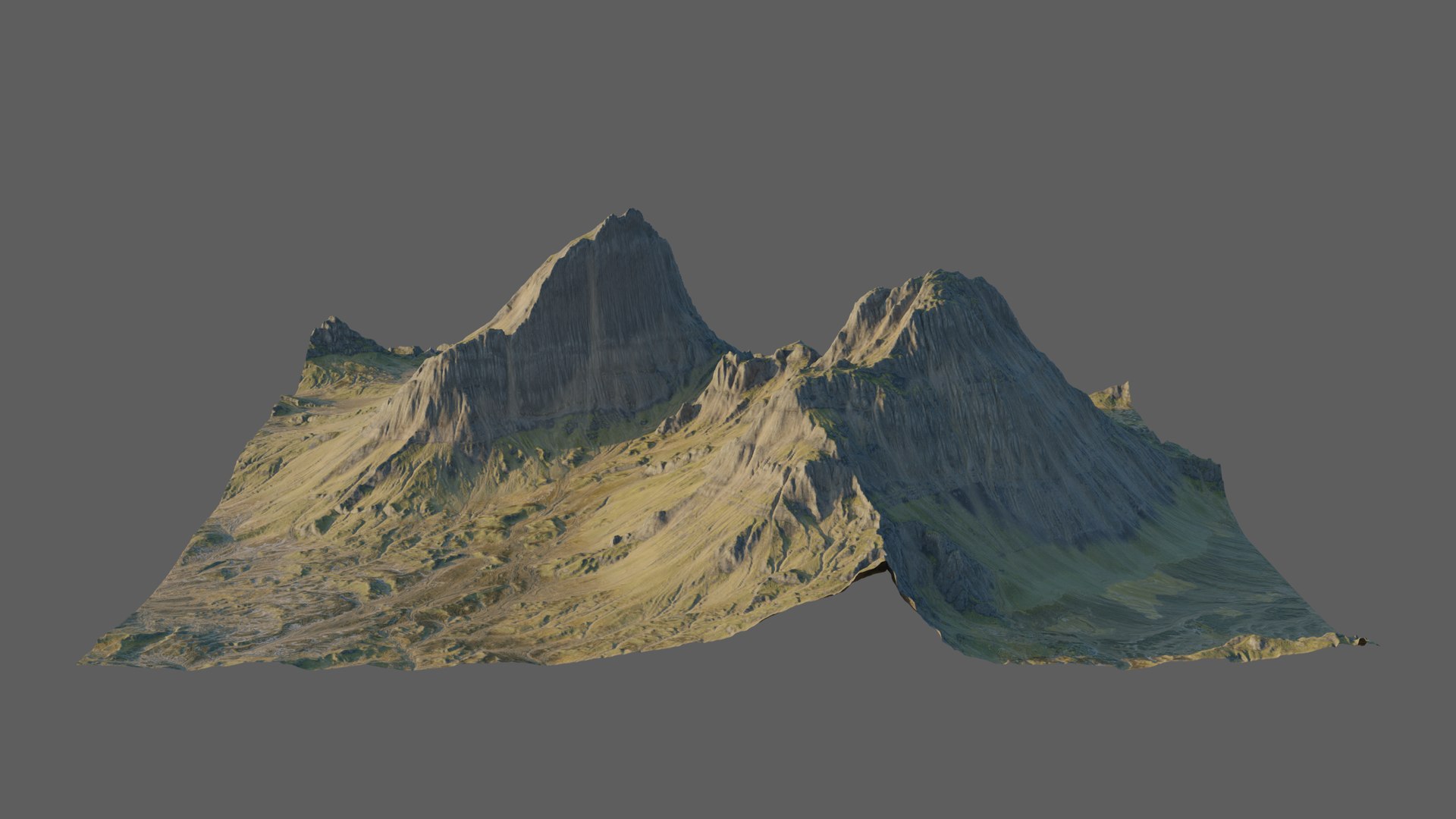 3D 8K Detailed Mountain Landscape 3 Model - TurboSquid 1820568