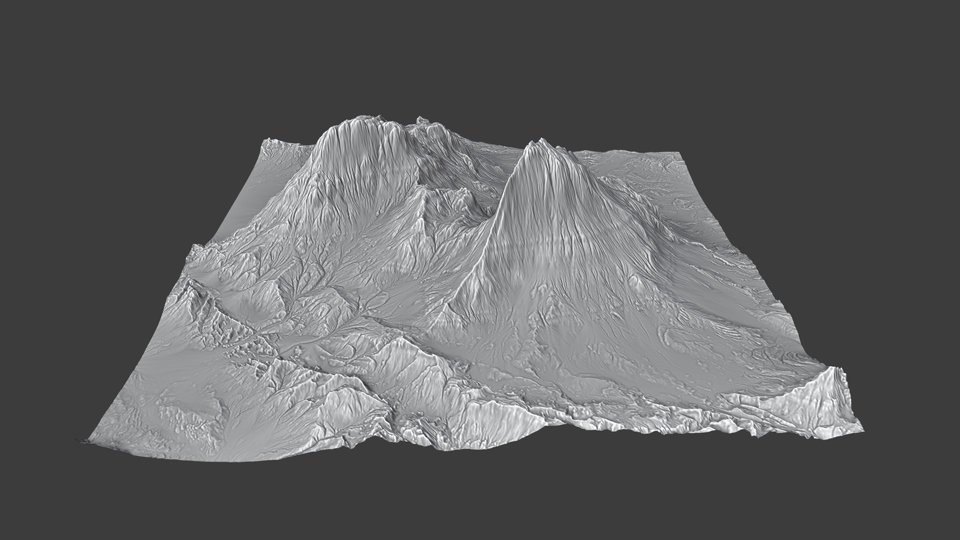 3D 8K Detailed Mountain Landscape 3 Model - TurboSquid 1820568