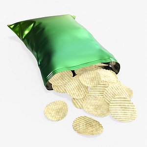 3D mockup folds potato