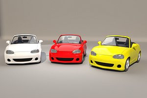 - cartoon rig 3D model