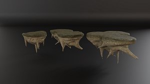 Floating Rocks 3D model