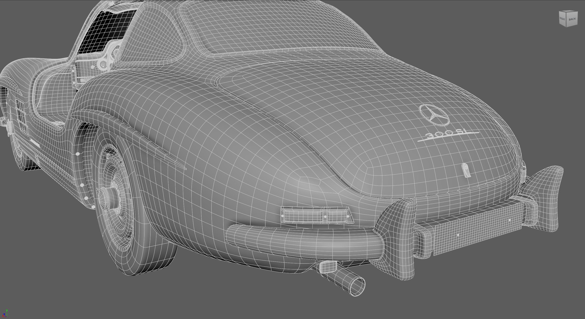 Mercedes Benz 300 SL Gullwing 1954 3D - TurboSquid 2161513