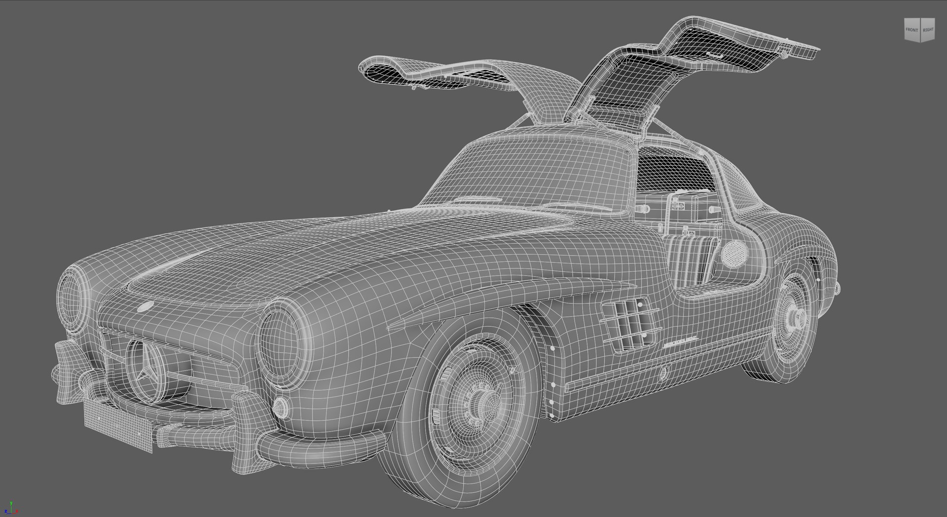 Mercedes Benz 300 SL Gullwing 1954 3D - TurboSquid 2161513