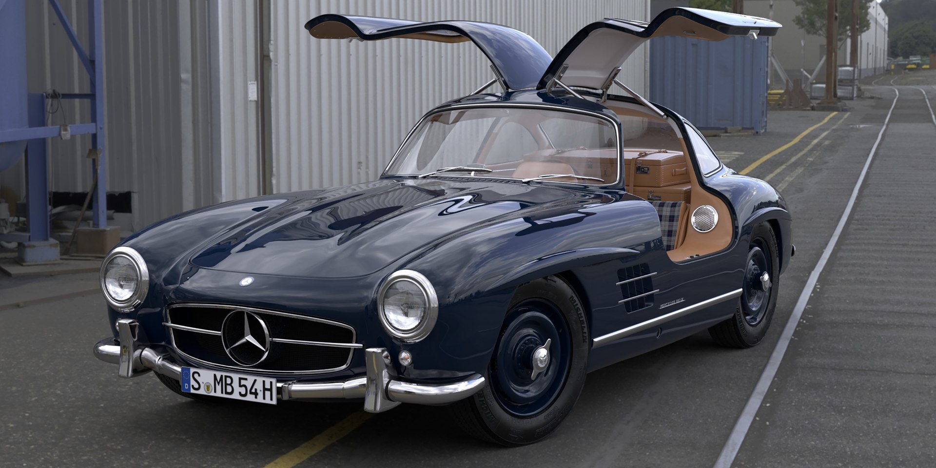 Mercedes Benz 300 SL Gullwing 1954 3D - TurboSquid 2161513