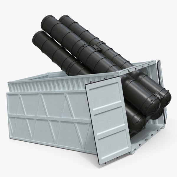 Unidade de Lançador de Mísseis de Contêiner Equipada Modelo 3D ...