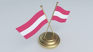 Flag of Austria 3D Model