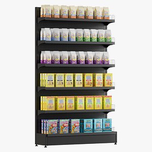 crackers shelving 2 3D model