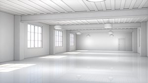 Loft Office 3D model