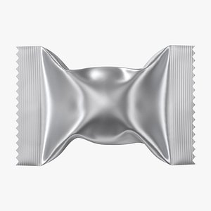 3D Candy Wrapper 12v PBR model