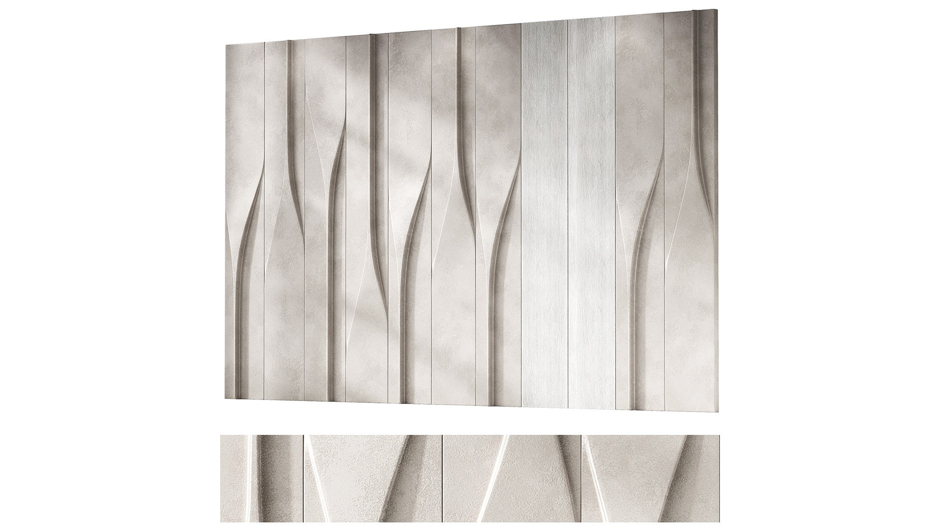 3D Decorative Wall Panelling Modern Minimal Style Model - TurboSquid ...