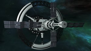3D Space Station High Quality