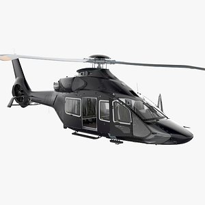 3D model Medium Private Helicopter Rigged for Cinema 4D