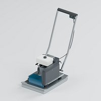 Vibratory Plate Compactor with Engine and Folding Handle