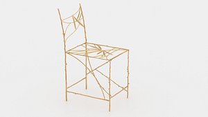 3D claude lalanne bambou chairs model