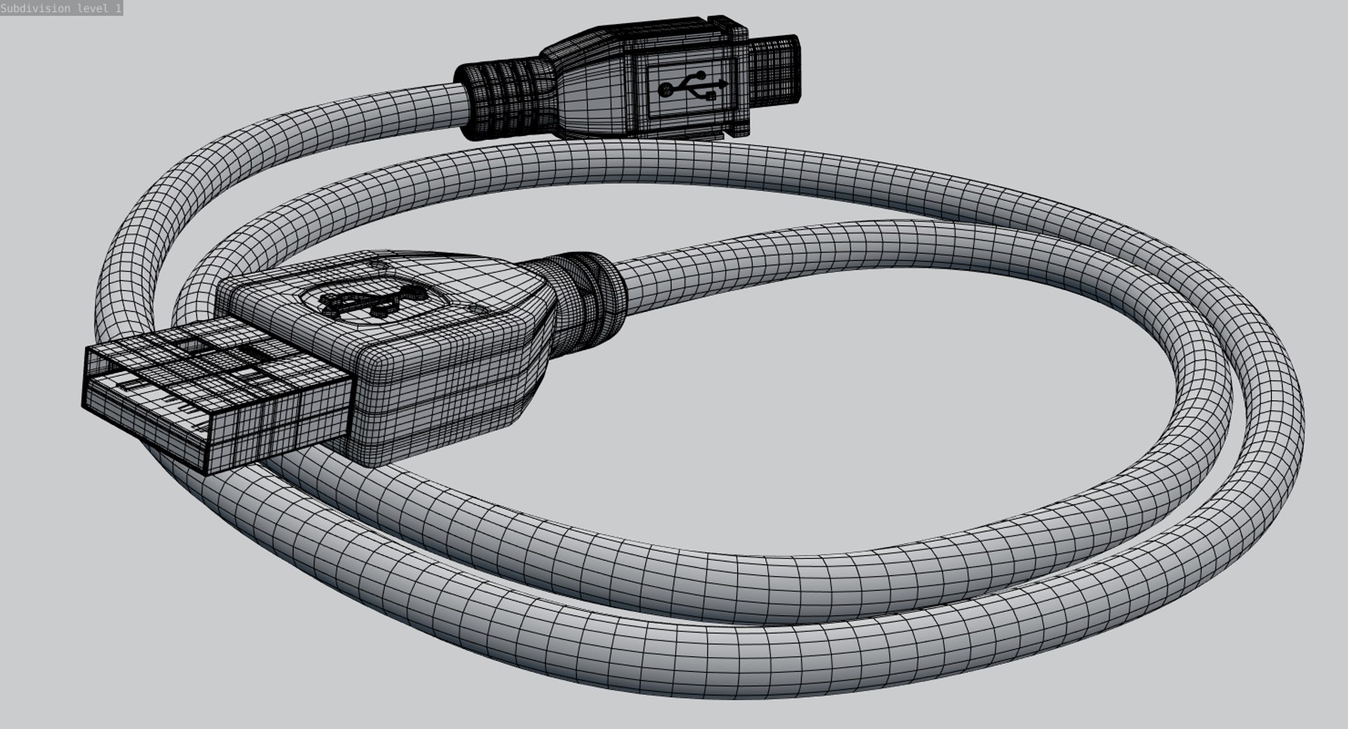 Free 3D Usb Cable - TurboSquid 1274715