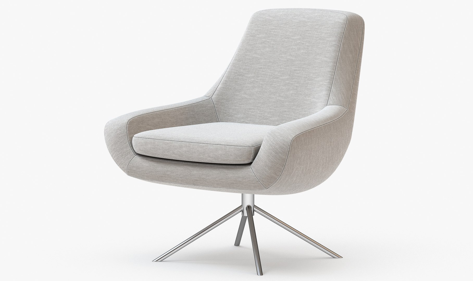 3D Model Noomi Swivel Chair - TurboSquid 1205958