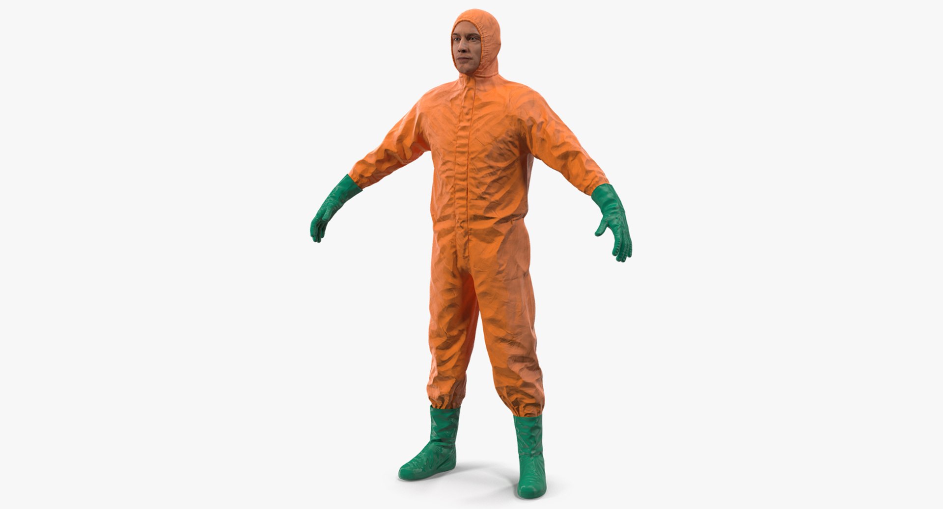 Hazardous Waste Worker 3D model preview