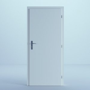 3D door white model