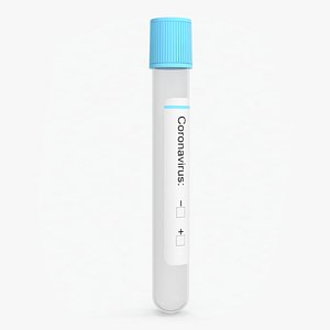 COVID-19 Vial Tube Test Empty