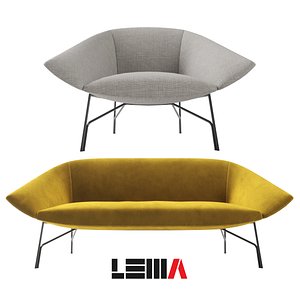 sofa chairs lennox lema 3D model