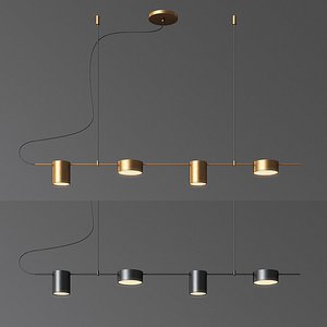 counterpoint linear led pendant light 3D model