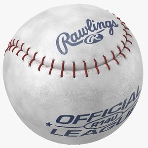 3D model real baseball ball